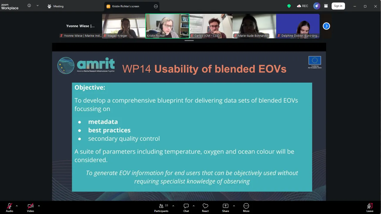 Work package 14 on blended EOVs workshop