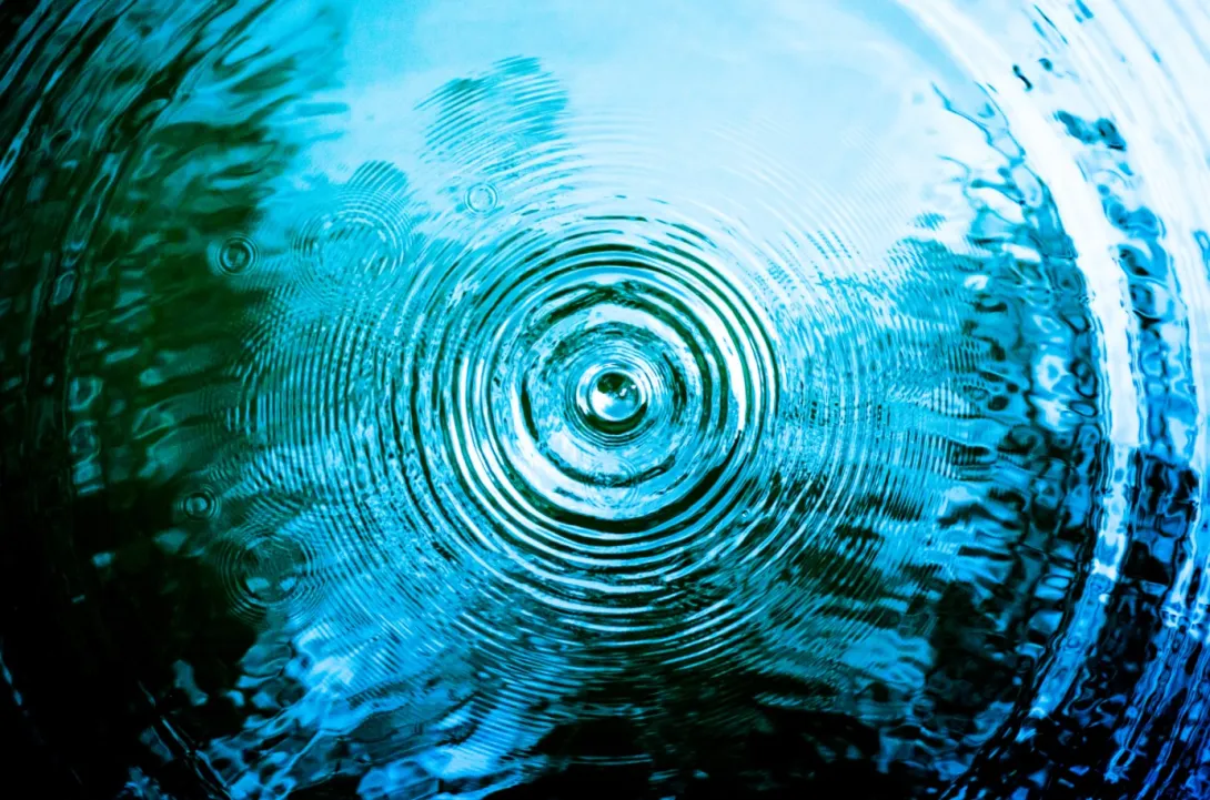 Image of ripples in water